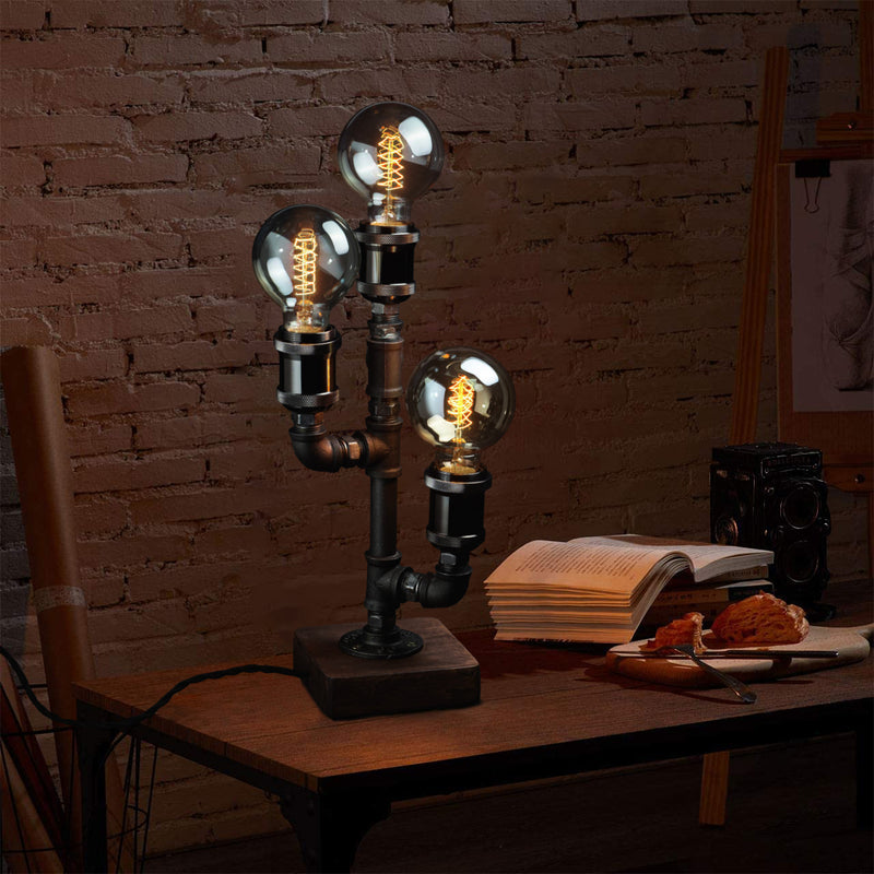 Wood Edison Table Lamp