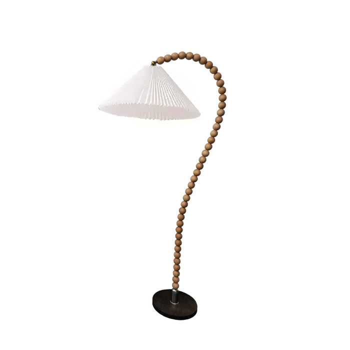 Wooden Bead Floor Lamp 21.7"