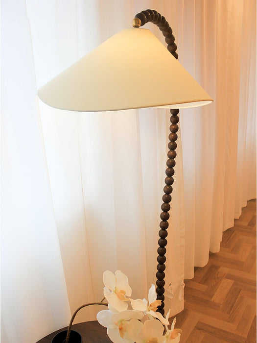 Wooden Bead Floor Lamp 19.7"