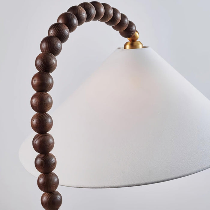 Wooden Bead Floor Lamp 19.7"