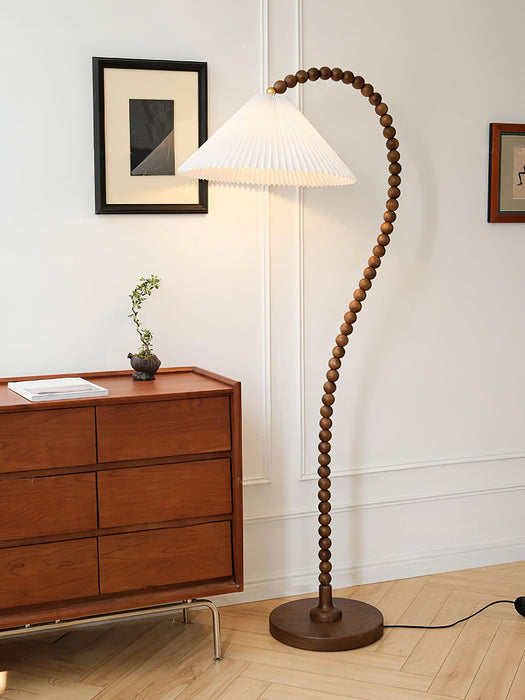 Wooden Bead Floor Lamp 19.7"