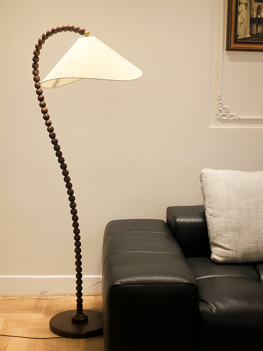 Wooden Bead Floor Lamp 21.7"