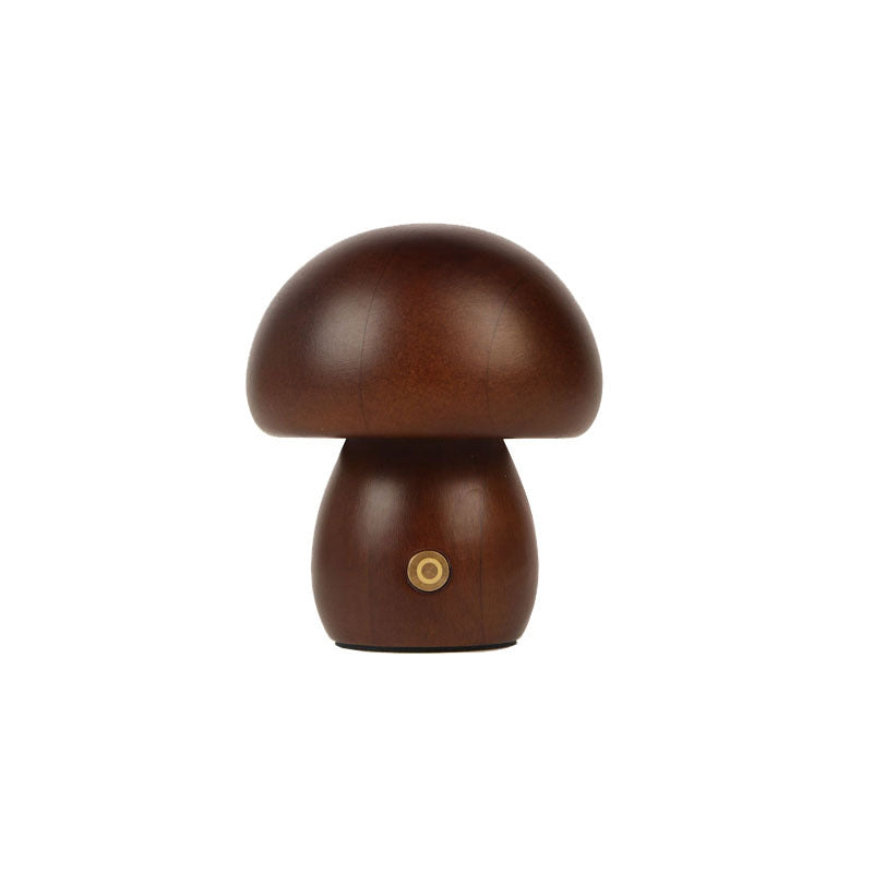 Wooden Mushroom Table Lamp
