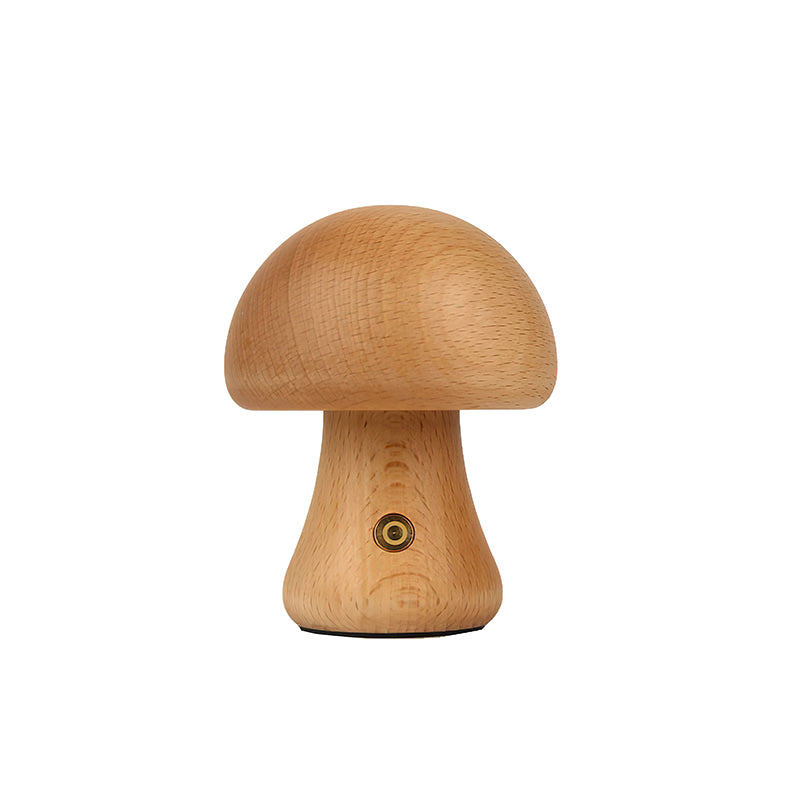 Wooden Mushroom Table Lamp