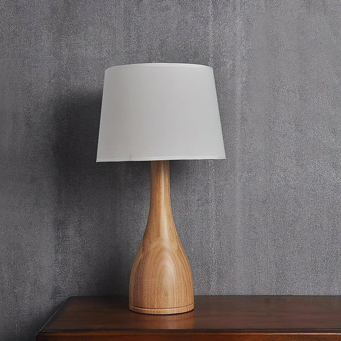 Wooden Vase Table Lamp