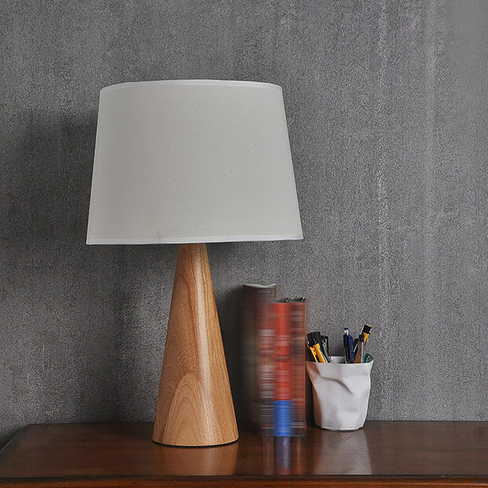 Wooden Vase Table Lamp