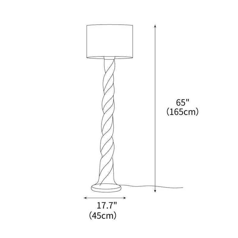 Yisi North Tower Floor Lamp 17.7"