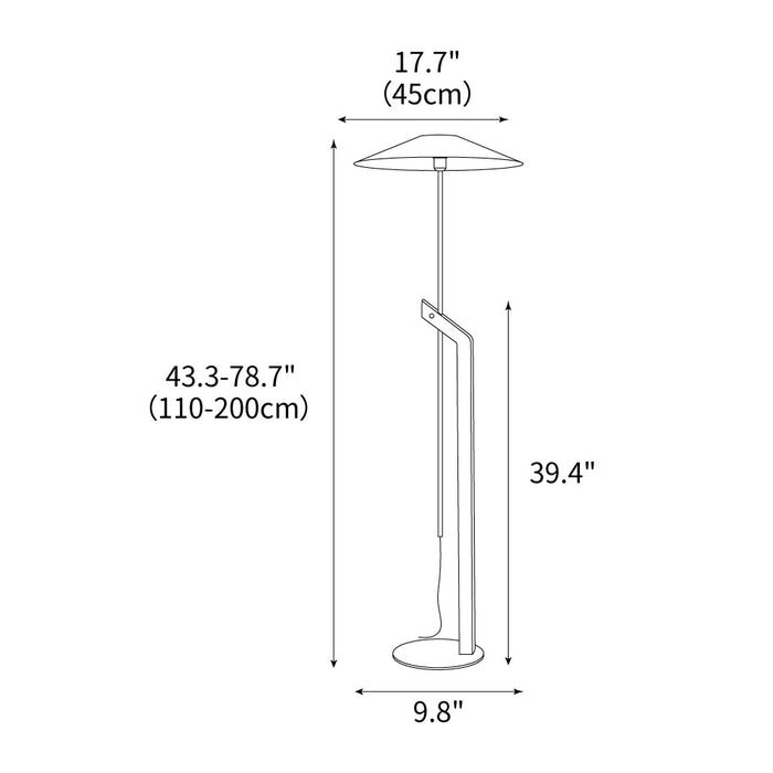 Zen Arc Floor Lamp 17.7"