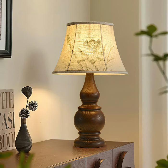 Zen Lotus Table Lamp 13"