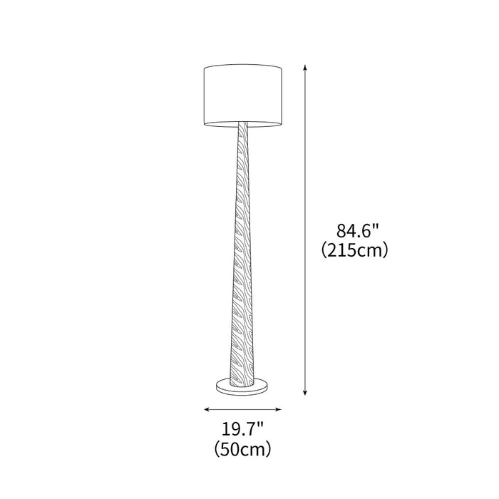 Zhanming Floor Lamp 19.7"